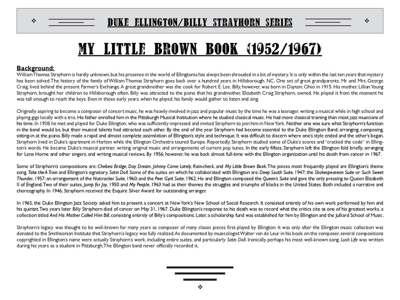 My Little Brown Book - arr. Billy Strayhorn (Grade 3)