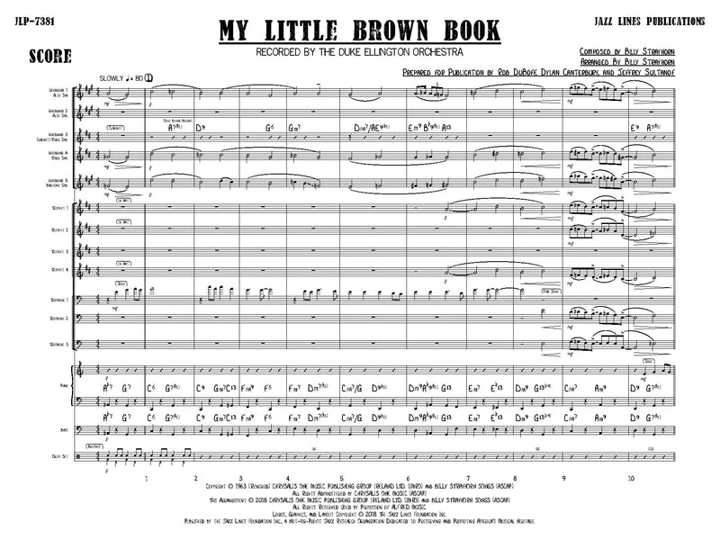 My Little Brown Book - arr. Billy Strayhorn (Grade 3)