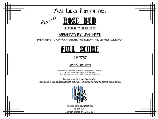 Rose Bud - arr. Neal Hefti (Grade 2)