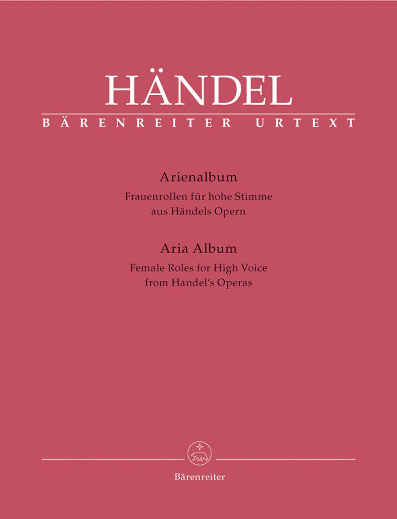 Handel: Aria Album from Handel's Operas for High Voice & Piano