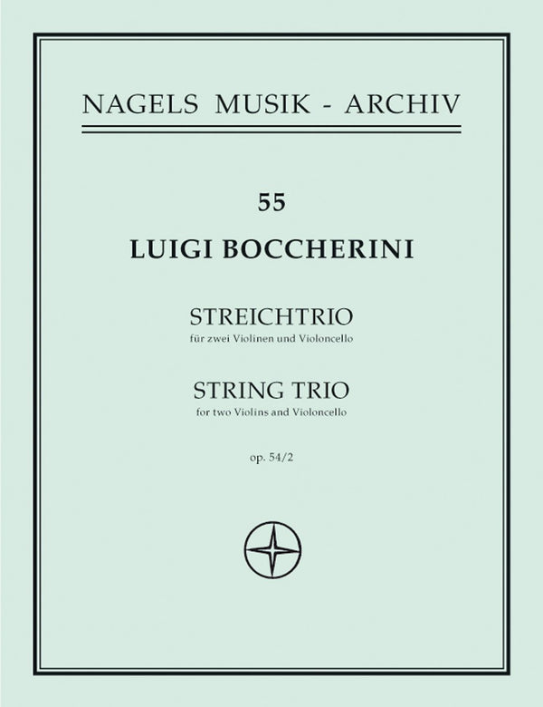 Boccherini: String Trio in G Op 54 No 2 (Set of Parts)