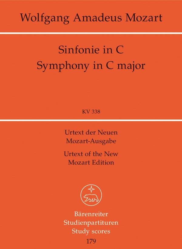 Mozart: Symphony No 34 in C K338 - Study Score