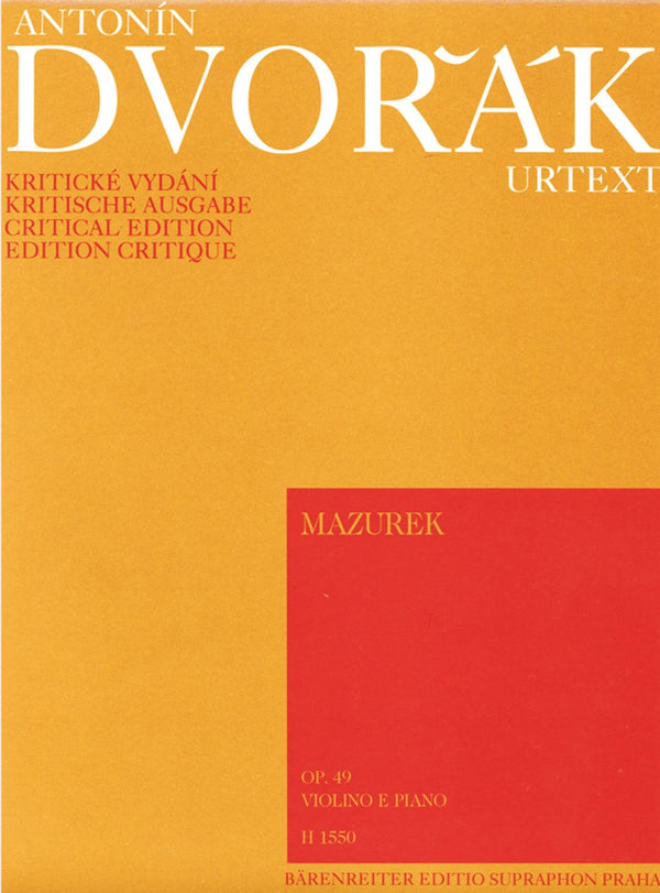 Dvořák: Mazurek Op 49 for Violin & Piano