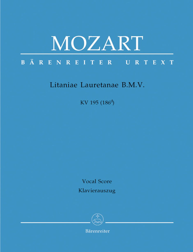 Mozart: Litaniae Lauretanae K195 - Vocal Score