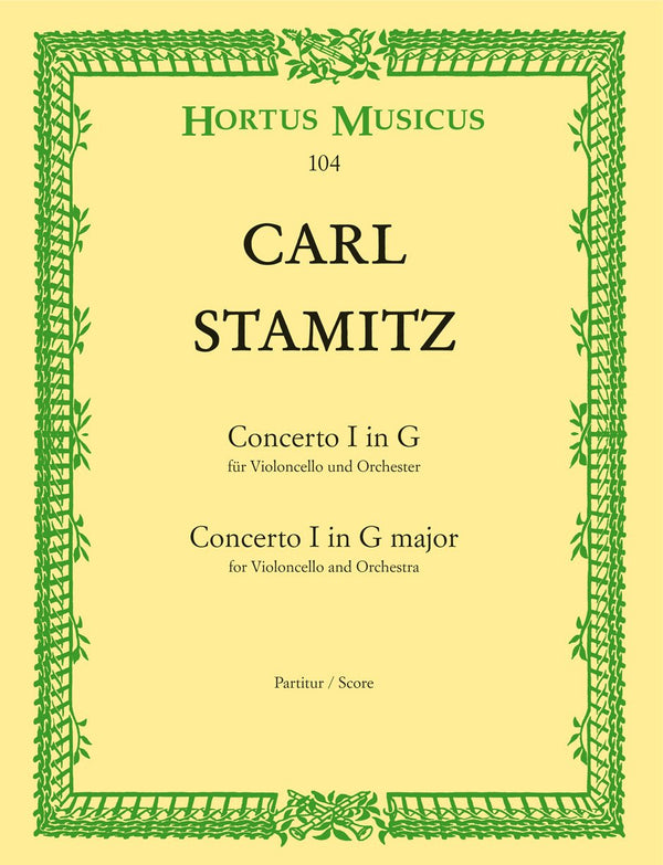 Stamitz: Cello Concerto No 1 G Minor - Full Score