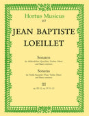 Loeillet: Sonatas for Treble Recorder (Flute, Violin, Oboe) & Basso Continuo - Book 3: op. III, 12, IV, 11-12