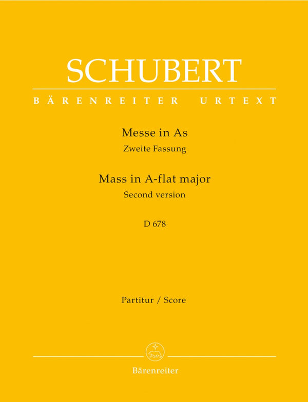 Schubert: Mass in A Flat D 678 - Full Score