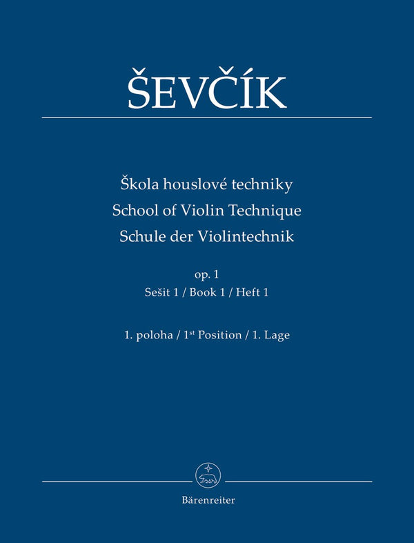 Ševčík: School of Violin Technique Op 1 - Book 1