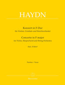 Haydn: Double Concerto in F for Violin, Keyboard & Strings - Full Score