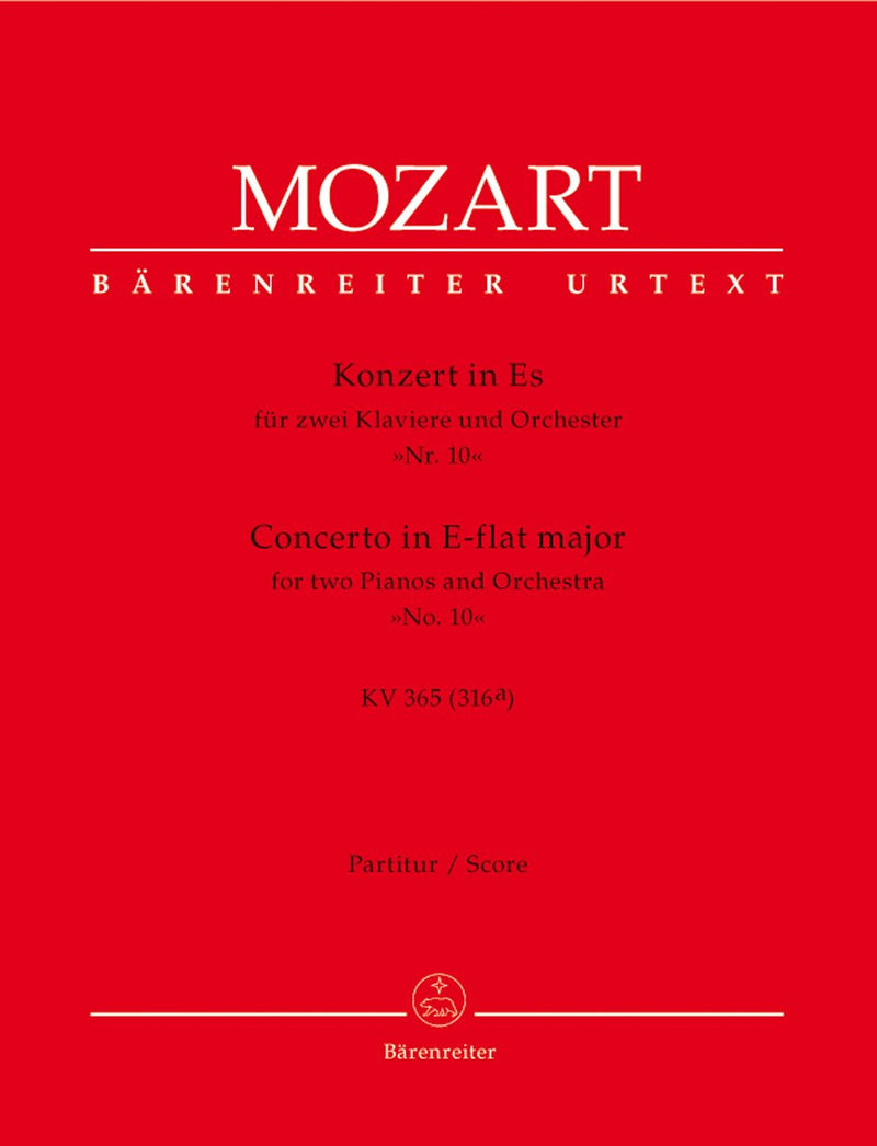 Mozart: Piano Concerto in E Flat K365 Full Score