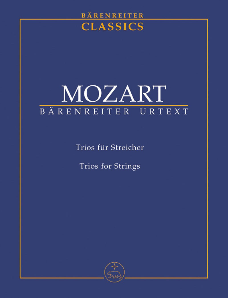 Mozart: Trios for Strings - Study Score