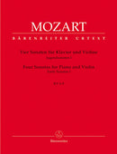 Mozart: Six Early Sonatas I K6-9 for Flute Or Violin & Piano