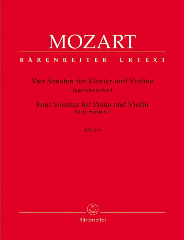 Mozart: Six Early Sonatas I K6-9 for Flute Or Violin & Piano