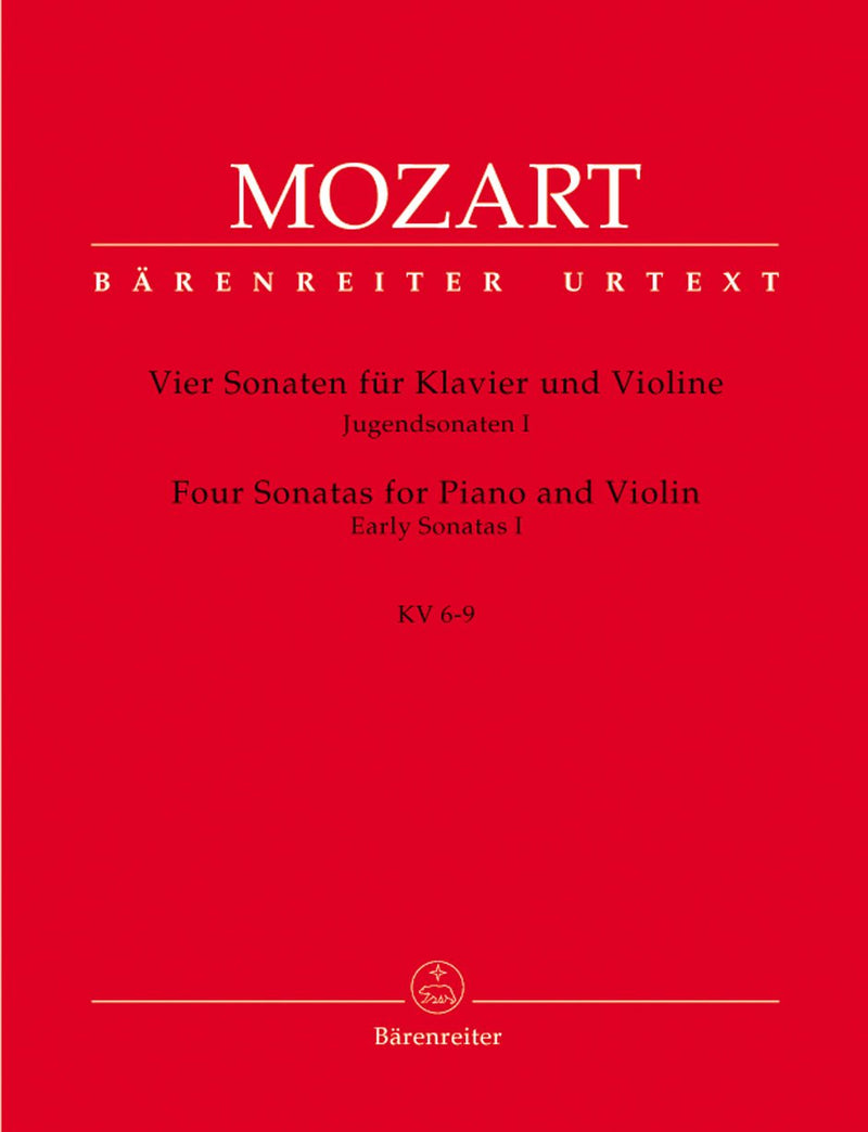 Mozart: Six Early Sonatas I K6-9 for Flute Or Violin & Piano