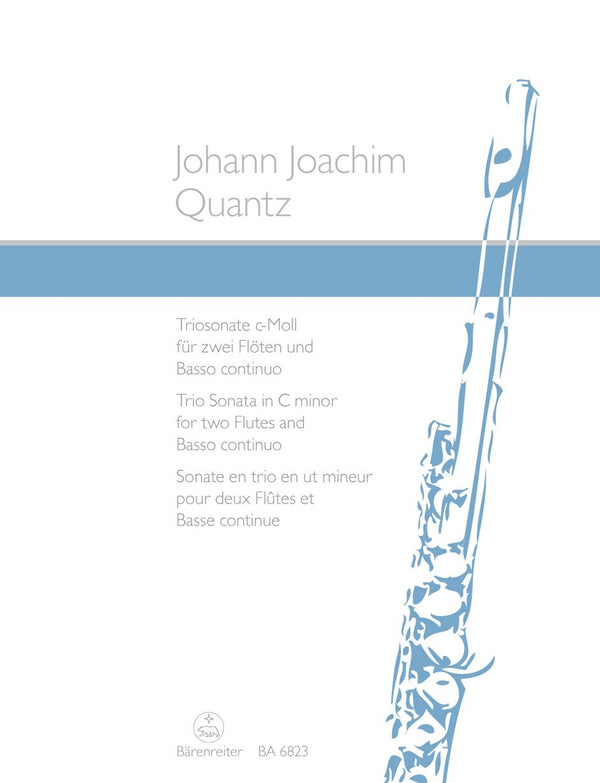 Quantz : Trio Sonata in C Minor for 2 Flutes & Continuo