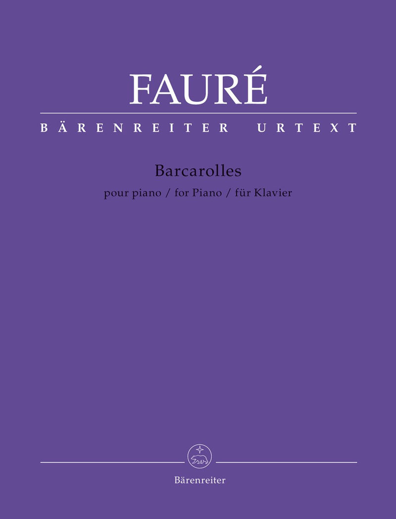 Fauré: Barcarolles for Solo Piano
