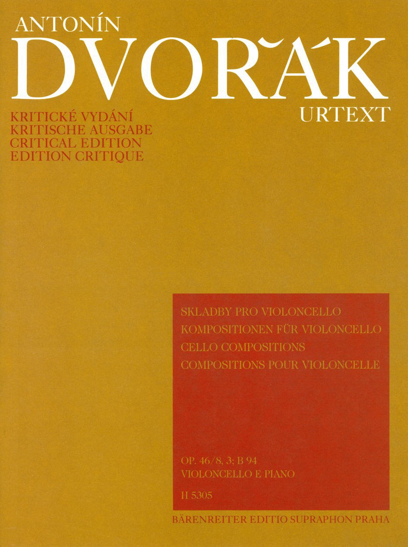 Dvořák: Compositions for Cello - Cello & Piano