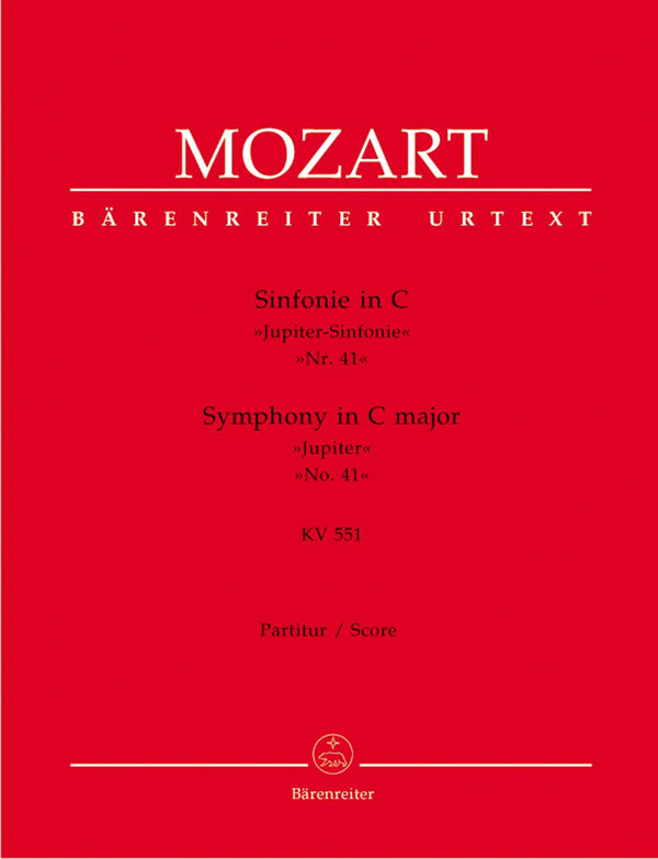 Mozart: Symphony No 41 in C K551 Full Score