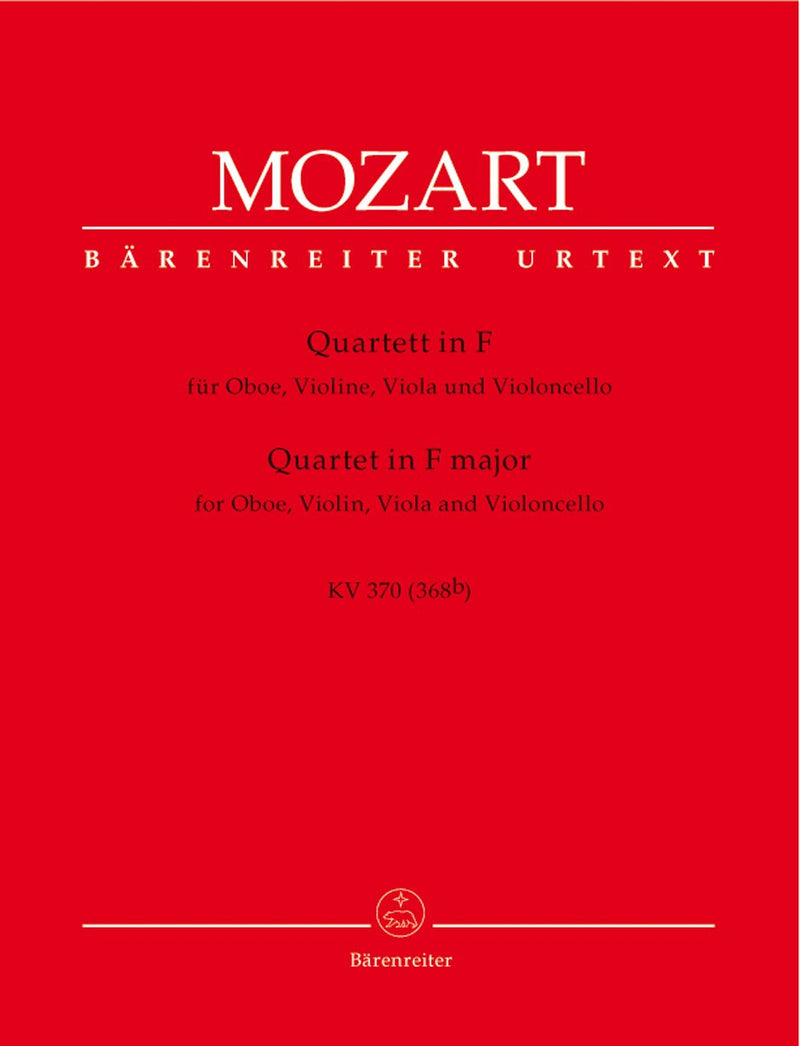 Mozart: Oboe Quartet F K370 Parts