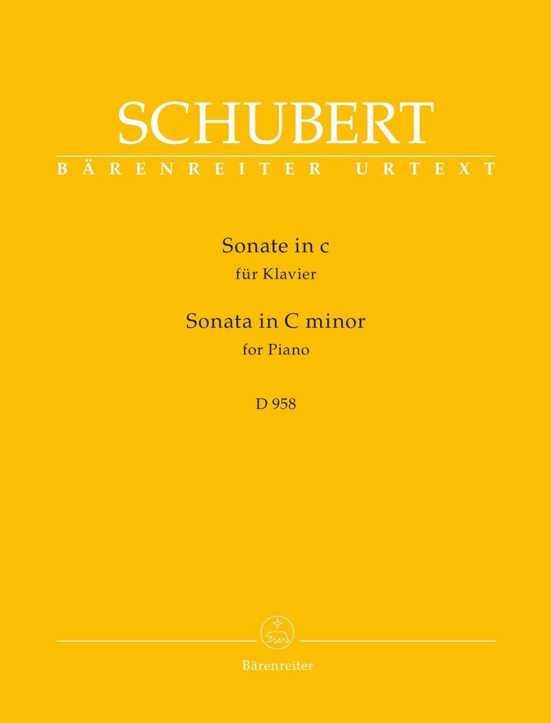 Schubert: Sonata for Piano C Minor D 958