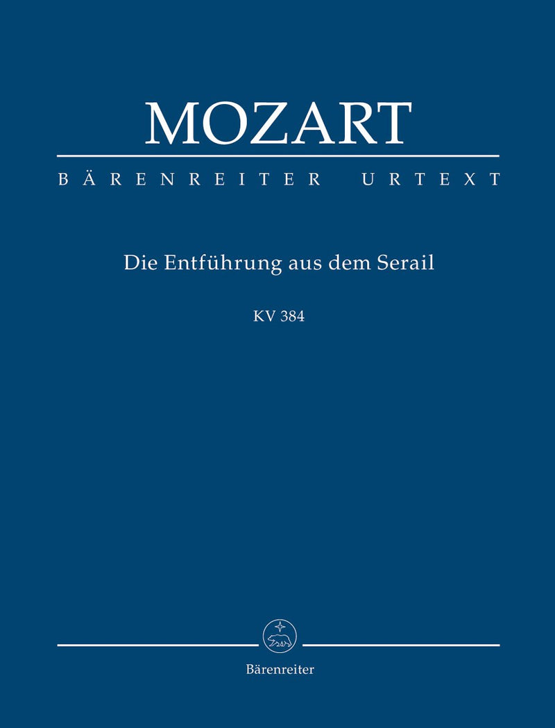 Mozart: Abduction from the Seraglio Opera - Study Score