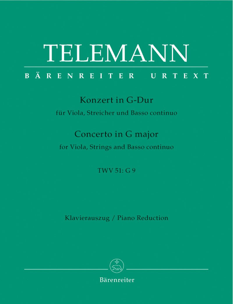 Telemann: Viola Concerto in G for Viola & Piano