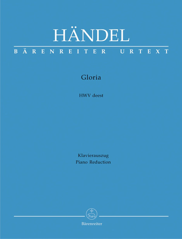 Handel: Gloria HWV Deest - Vocal Score