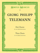 Telemann: Three Duets for 2 Melodic Instruments