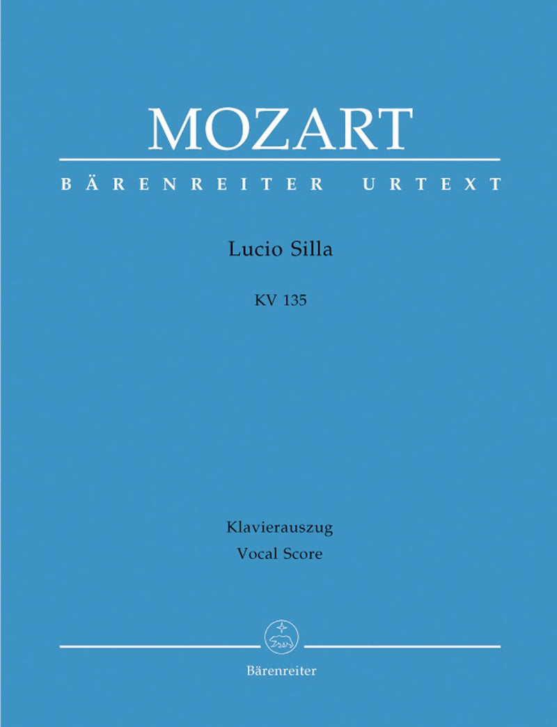 Mozart: Lucio Silla K135 Opera - Vocal Score