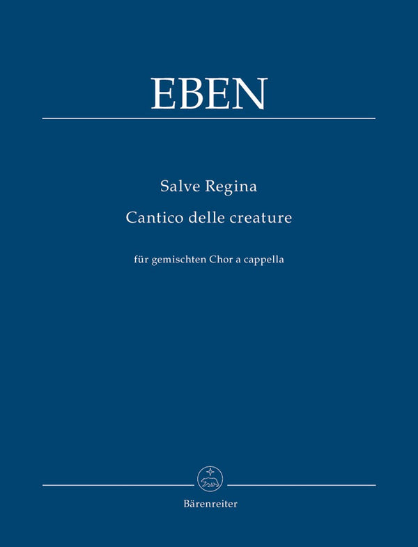 Eben: Salve Regina & Cantico - Vocal Score