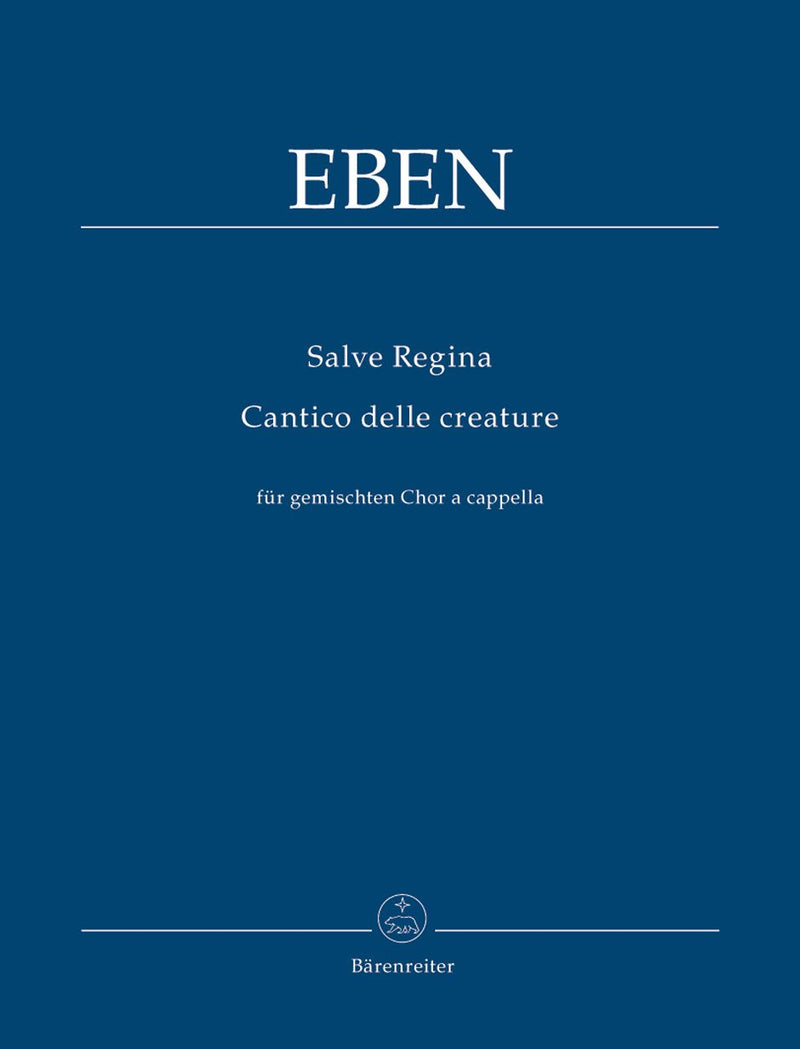 Eben: Salve Regina & Cantico - Vocal Score