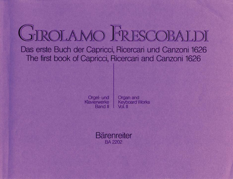 Frescobaldi : Complete Organ & Keyboard Works - Vol 2