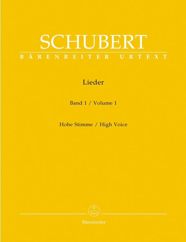 Schubert: Lieder Volume 1 High Voice