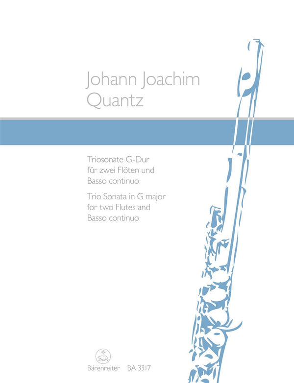 Quantz: Trio Sonata in G for 2 Flutes & Basso Continuo