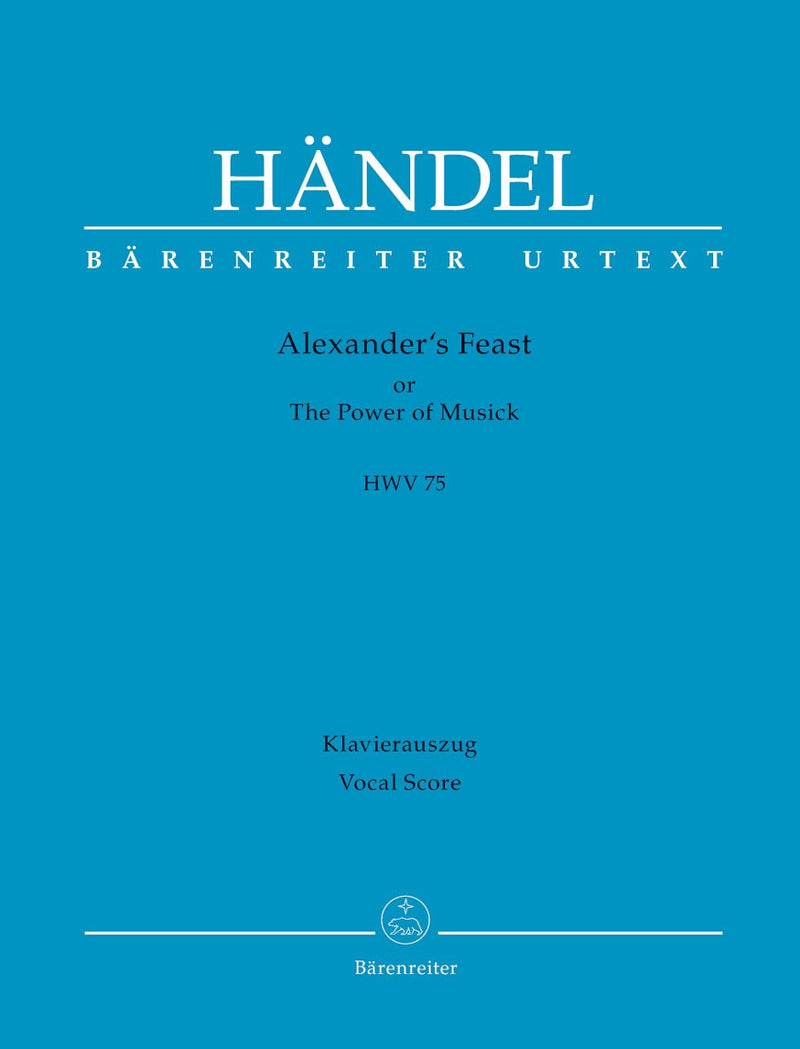 Handel: Alexanders Feast HWV75 - Vocal Score