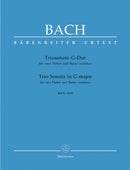 Bach: Trio Sonata in G for 2 Flutes (or Flute & Bassoon) & Continuo
