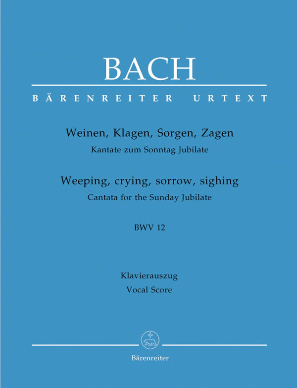 Bach: Cantata 12 - Vocal Score
