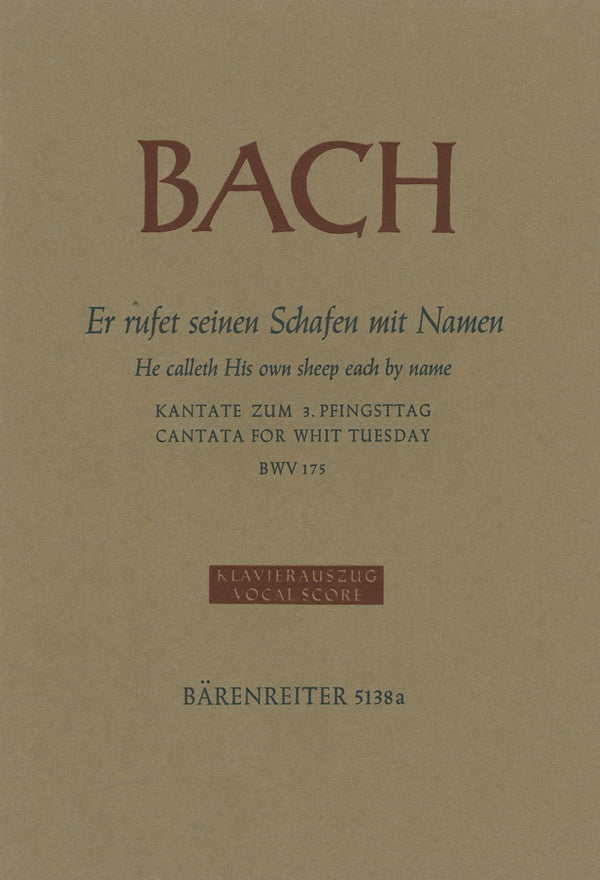 Bach: Cantata 175 - Vocal Score