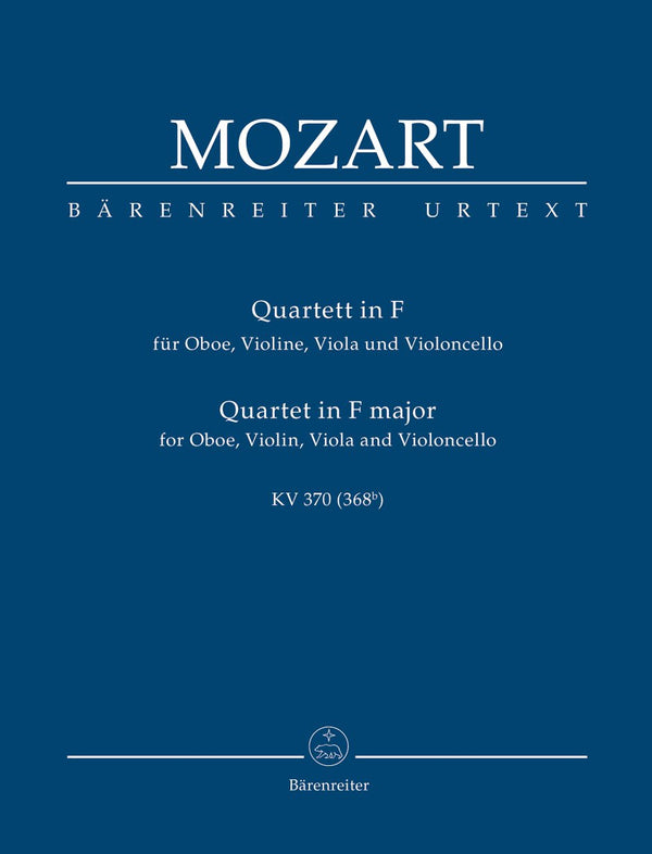 Mozart: Oboe Quartet F K370 - Study Score