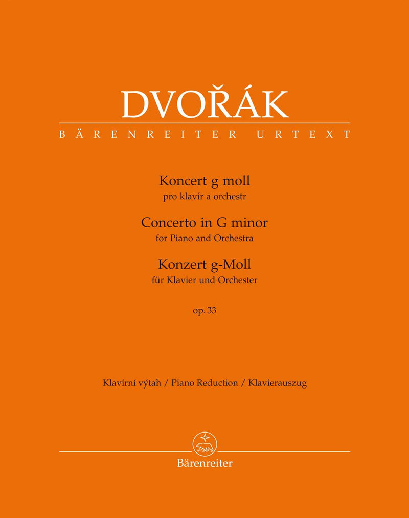 Dvořák: Piano Concerto in G Op 33 - Piano Reduction