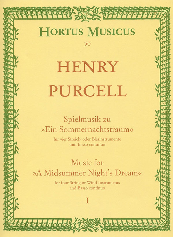 Purcell: Midsummer Nights Dream Pt 1 Full Score