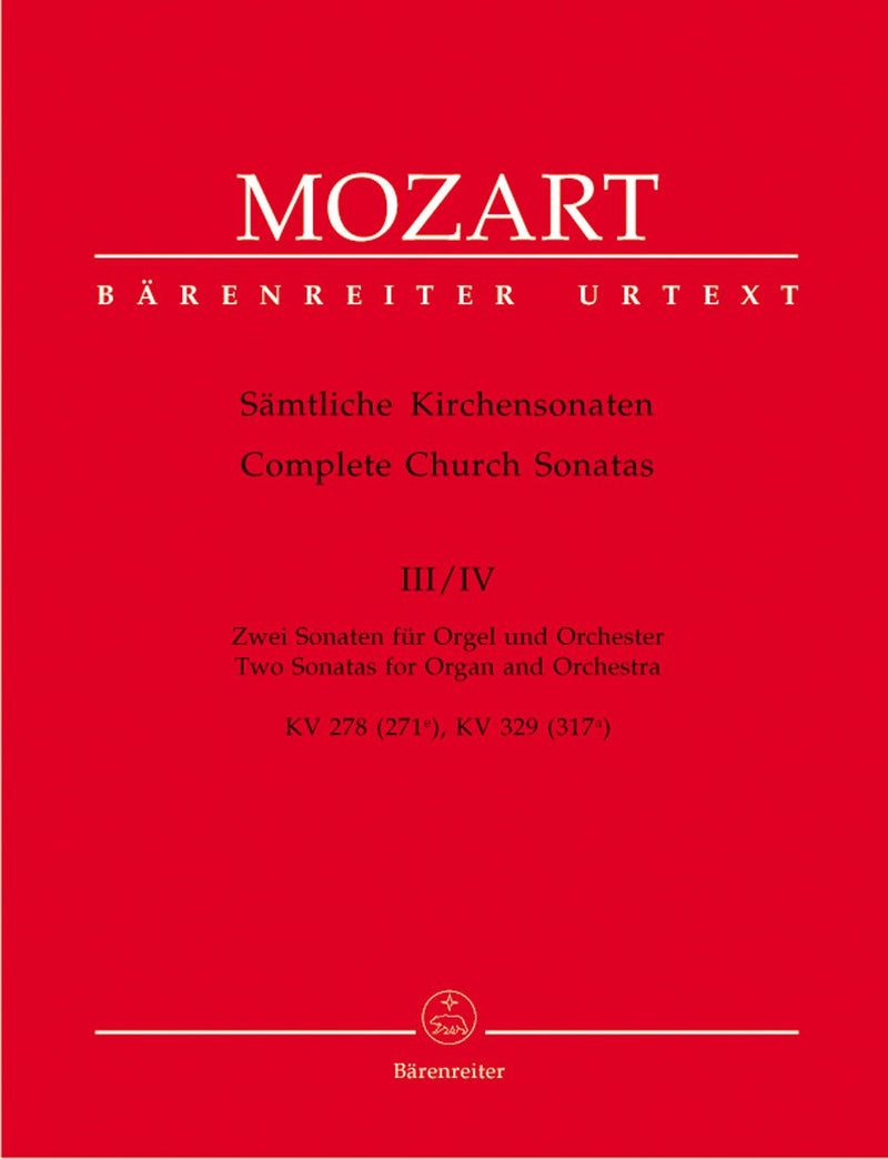 Mozart: Church Sonatas Book 3-4 - Full Score