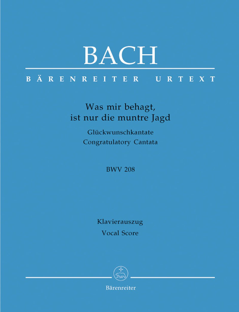 Bach: Cantata 208 - Vocal Score