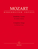 Mozart: Complete Songs for Medium Voice