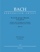 Bach: Cantata 45 - Vocal Score