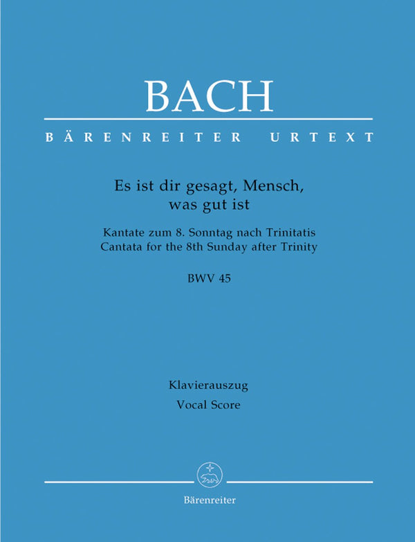 Bach: Cantata 45 - Vocal Score