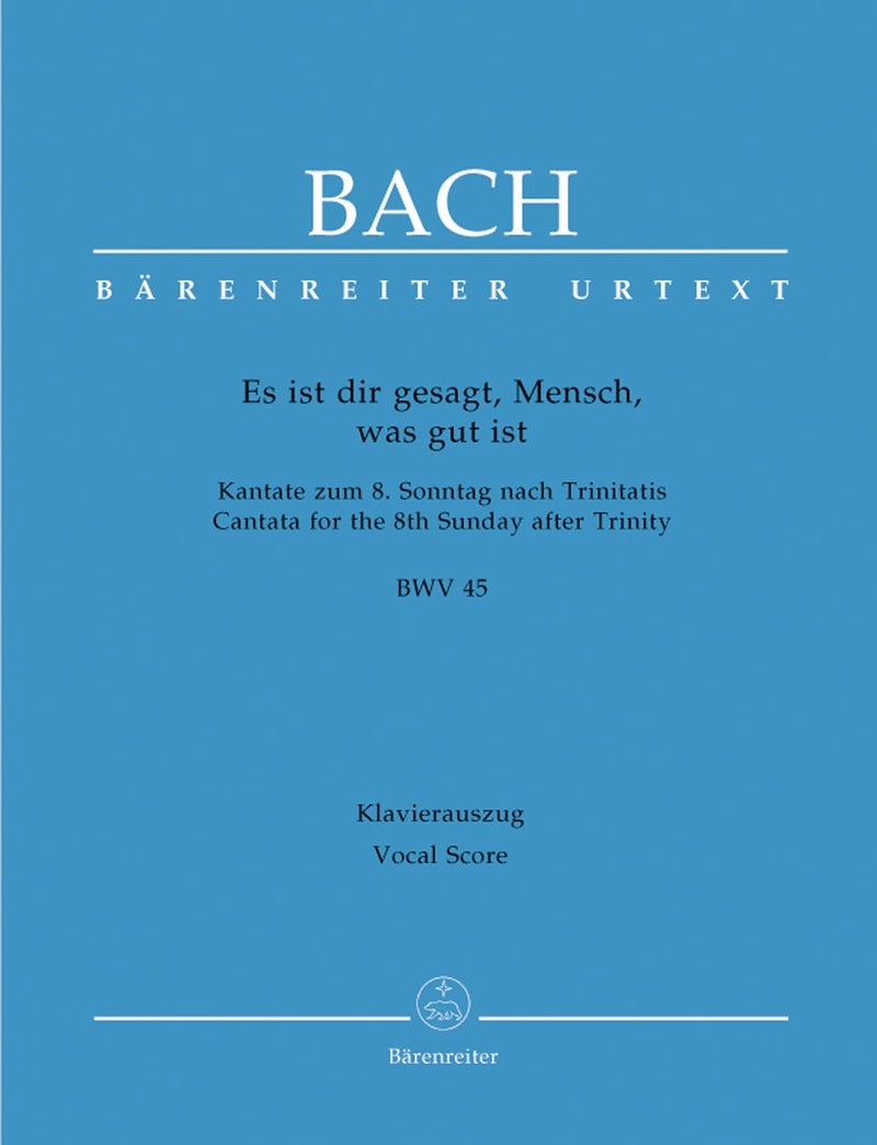 Bach: Cantata 45 - Vocal Score