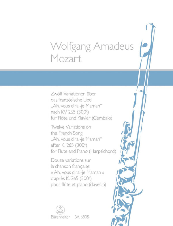 Mozart: Twelve Variations On Twinkle Twinkle for Flute & Piano,  arr. Kirchner