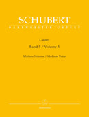 Schubert: Lieder Volume 5 for Medium Voice