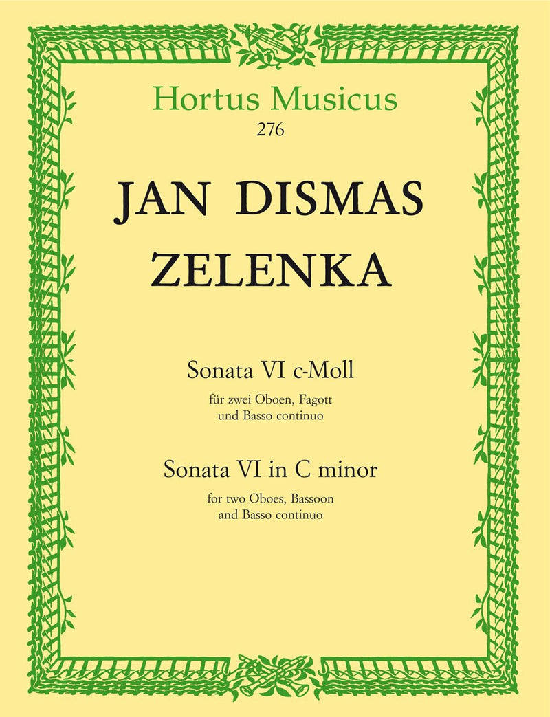 Zelenka: Trio Sonata No 6 in C for 2 Oboes & Bassoon